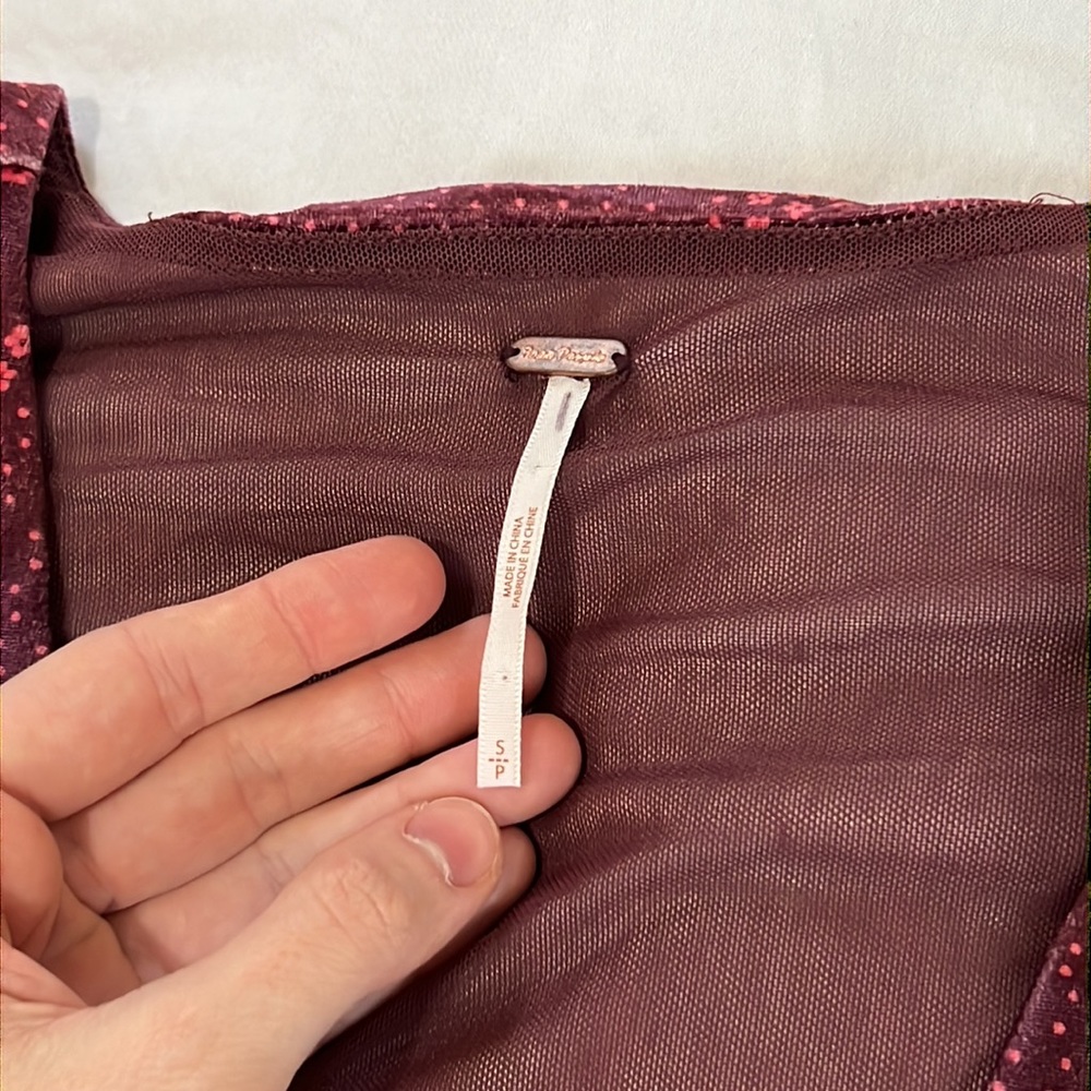 Free People Mulberry Floral Rosaline Velvet Flared Leg Jumpsuit - Picture 12 of 16